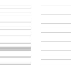 Нотная тетрадь KPF Music School Notebook  A4 12 листов Горизонтальная