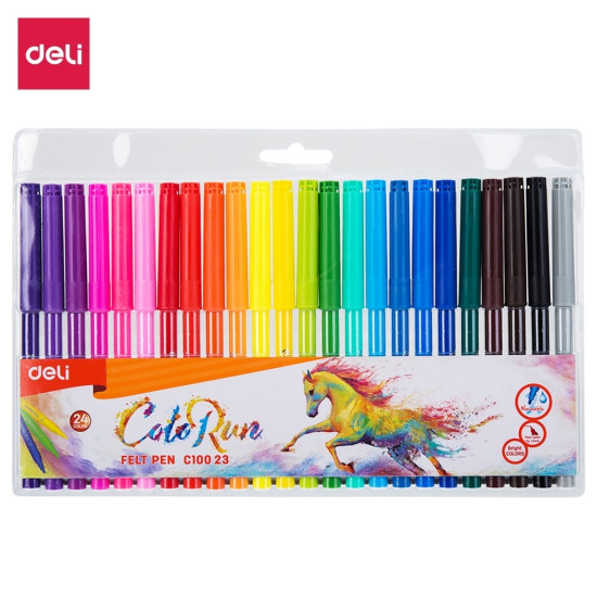 Фломастеры DELI ColoRun EC10023 24цвета