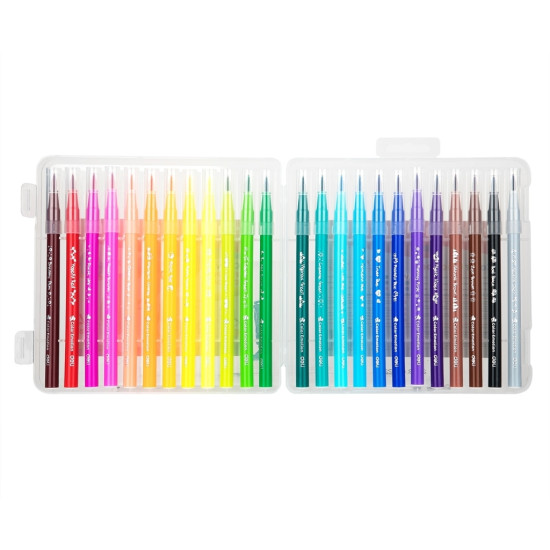 Фломастеры DELI EC10324 24 цвета кисточка