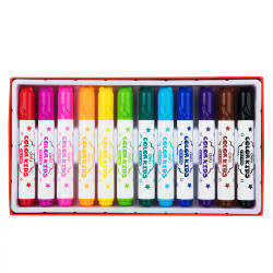 Фломастеры Deli EC10400 Color Kids смываемые 12цв. Коробка