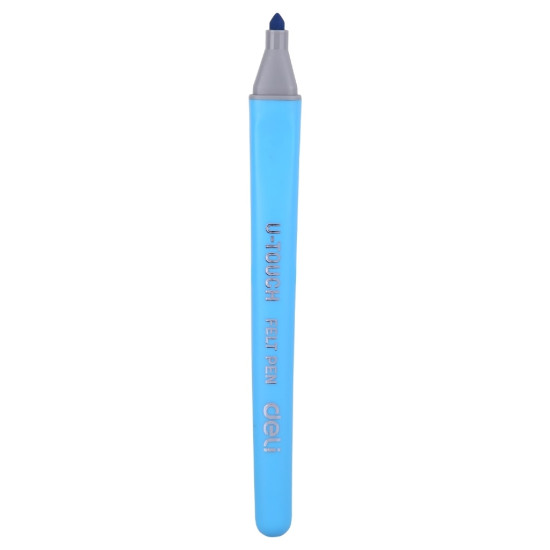 Фломастеры Deli EC10624 U-touch трехгр. Вентилируемый смываемые 24цв. пластиковый пенал