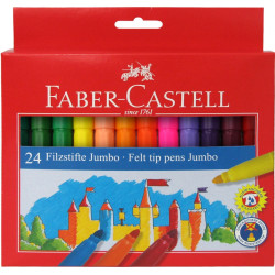 Фломастеры Faber-Castell Jumbo 24 цвета моющиеся