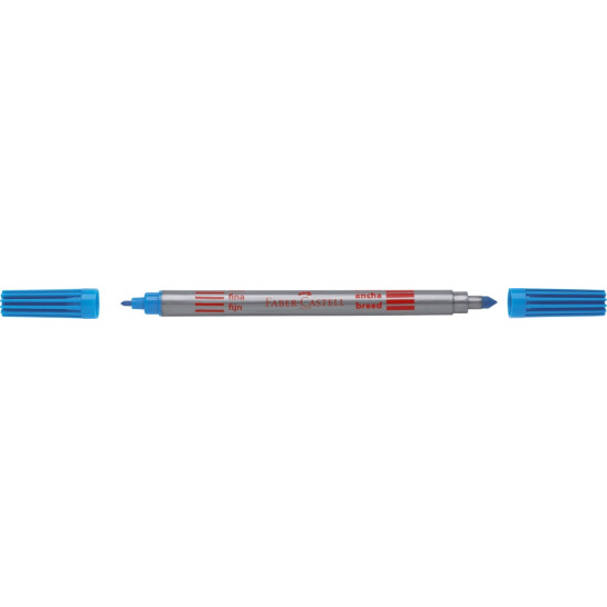 Divpusēji flomasteri Faber Castell, 10 krāsas