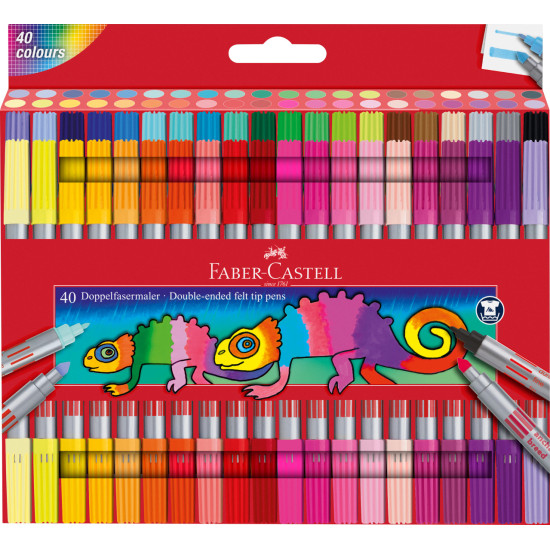Маркеры Faber-Castell Double 40 цветов