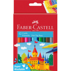 Фломастеры Faber-Castell Castle 12цветов широкиетонкие