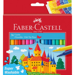 Фломастеры Faber-Castell Кейс 36шт смываемые