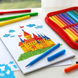 Фломастеры Faber-Castell 50 цветов двойные наконечники