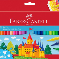 Фломастеры Faber-Castell 50 цветов двойные наконечники