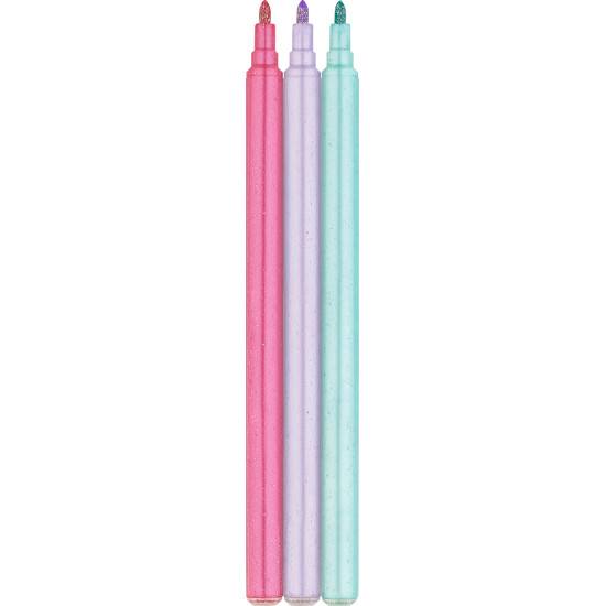 Фломастеры Faber-Castell Единорог 10+3 с блестками и стикерами