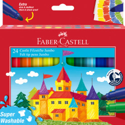 Фломастеры Faber-Castell Jumbo 24 цвета суперстираемые