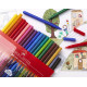 Trīsstūrveida flomasteri Faber Castell, 10 pamata krāsas