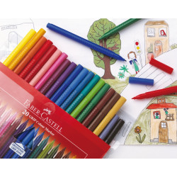 Фломастеры Faber-Castell Grip 20 цветов пищевые красители