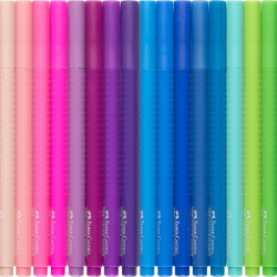 Фломастеры Faber-Castell Grip 30 цветов эргономичные