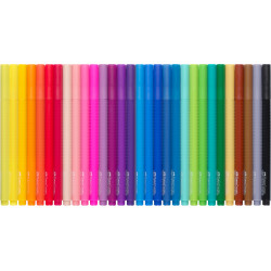 Фломастеры Faber-Castell Grip 30 цветов эргономичные