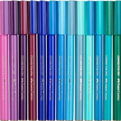 Фломастеры Faber-Castell Connector 40 цветов в кейсе
