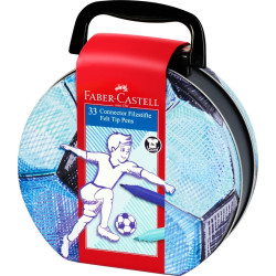 Фломастеры Faber-Castell Connector Футбол 33 цвета