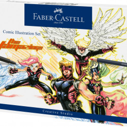 Набор для рисования комиксов Faber-Castell Комплект для иллюстрации комиксов 15 предметов