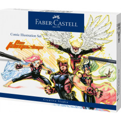 Набор для рисования комиксов Faber-Castell Комплект для иллюстрации комиксов 15 предметов