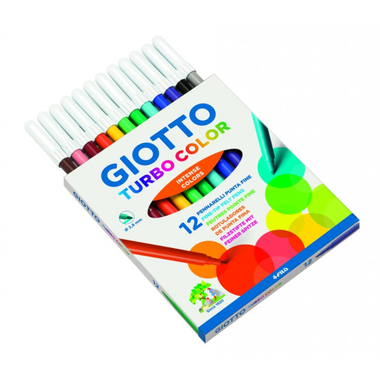 Фломастеры Giotto Turbo Color 12 цветов