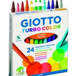 Фломастеры Giotto Turbo Color 24 цвета