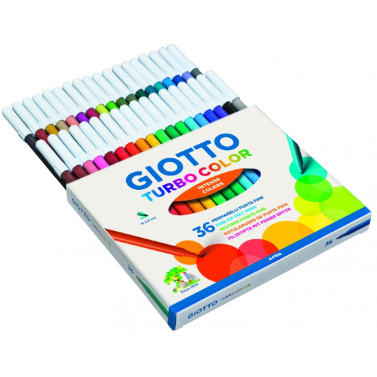 Фломастеры Giotto Turbo Color 36 цветов набор