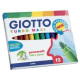 Фломастеры Giotto Turbo Maxi 12 цветов смываемые