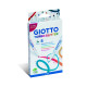Фломастеры Giotto Turbo Glitter 8шт с ластиком