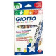 Фломастеры Giotto Turbo Glitter 8шт с ластиком