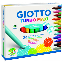 Фломастеры Giotto Turbo Maxi 24цвета яркие