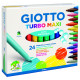 Фломастеры Giotto Turbo Maxi 24цвета яркие