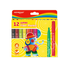 Фломастеры Keyroad Jumbo 12 цветов