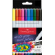 Набор широких фломастеров Faber-Castell "Grip Broadpen 2.5", Multicolor, Удобный Захват
