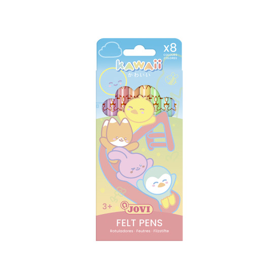 Flomāsteri Jovi Kawaii, 8 pasteļkrāsas