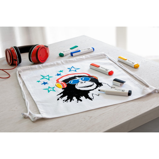 Маркеры текстильные Faber-Castell базовые 5 цветов