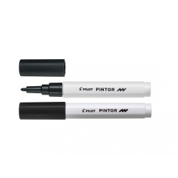 Dekoratīvais marķieris Pilot Pintor 1mm, konisks, Black
