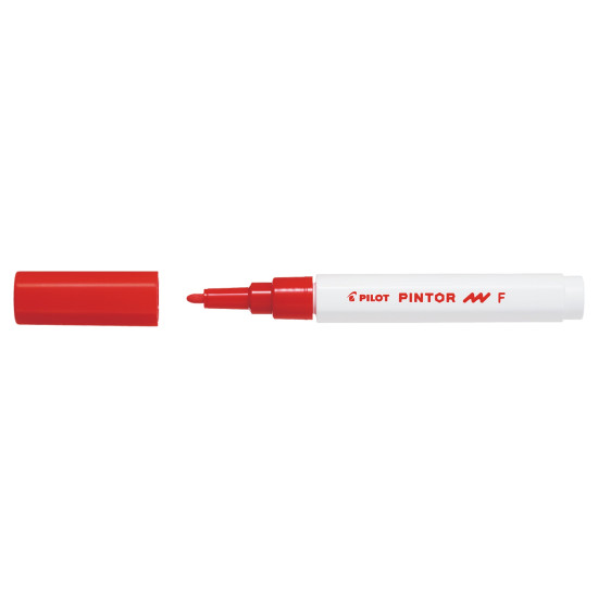 Dekoratīvais marķieris Pilot Pintor 1mm, konisks, Red