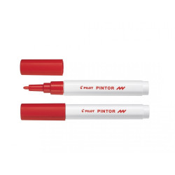 Dekoratīvais marķieris Pilot Pintor 1mm, konisks, Red