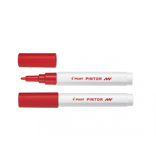 Dekoratīvais marķieris Pilot Pintor 1mm, konisks, Red