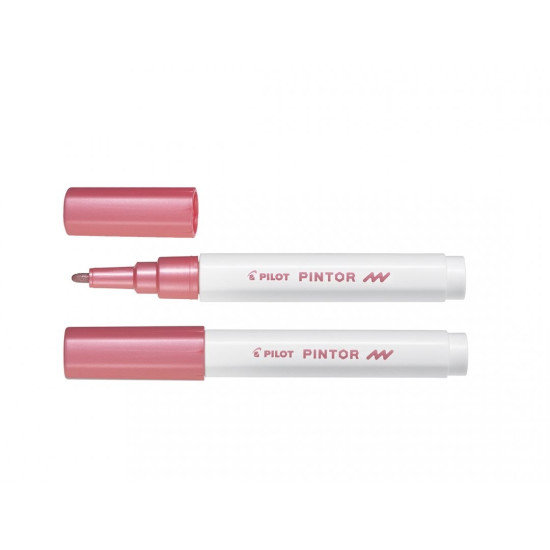 Dekoratīvais marķieris Pilot Pintor 1mm, konisks, Metallic pink