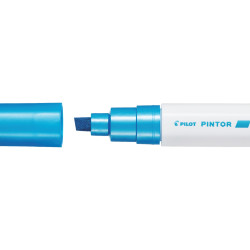 Dekoratīvais marķieris Pilot Pintor 8mm, nošķelts, Metallic blue