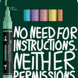 Akrüülmarkerid Faber-Castell Multimark 6-värvi pastell