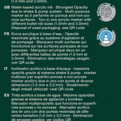 Akrüülmarkerid Faber-Castell Multimark must/valge