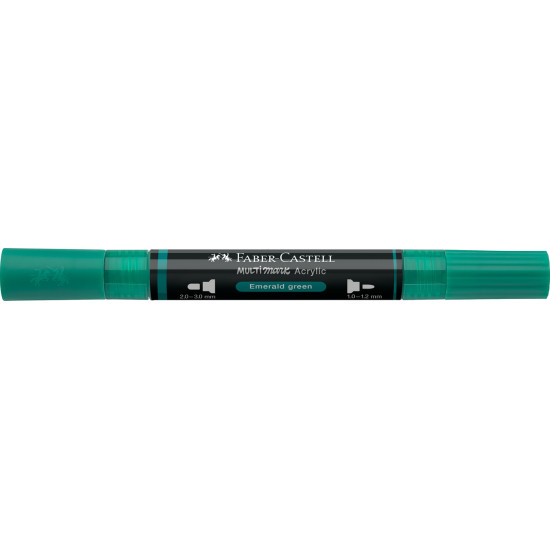 Akrila marķieris Faber-Castell Multimark SP, 1-3mm, konisks, divpusējs, 358
