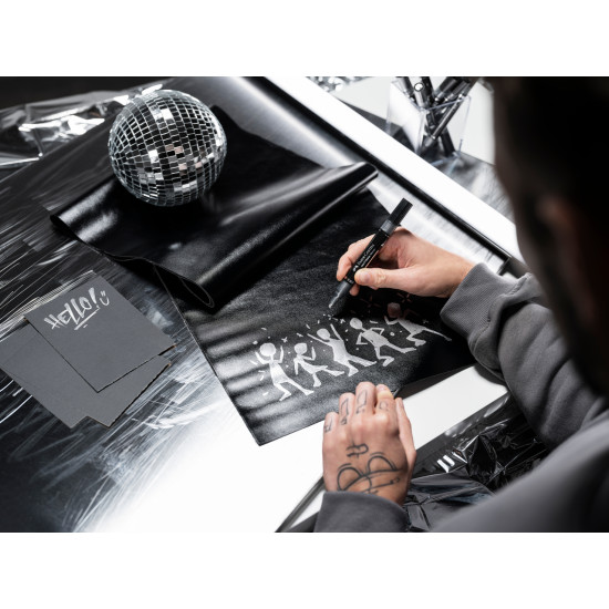 Akrila marķieris Faber-Castell Multimark SP, 1-3mm, konisks, divpusējs, 551