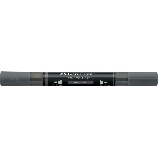 Akrila marķieris Faber-Castell Multimark SP, 1-3mm, konisks, divpusējs, 181