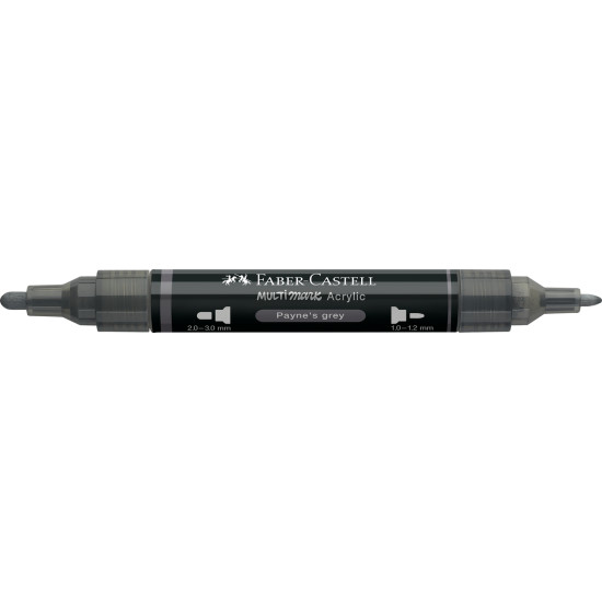 Akrila marķieris Faber-Castell Multimark SP, 1-3mm, konisks, divpusējs, 181