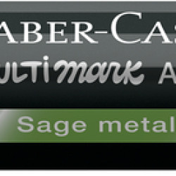 Akrila marķieris Faber-Castell Multimark SP, 1-3mm, konisks, divpusējs, 298