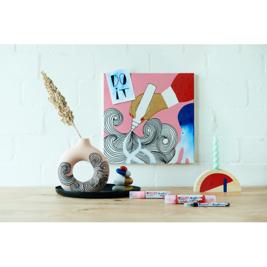 Akrüülmarker edding 5400 päikesekollane