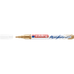 Akrila marķieris Edding 5300 1-2mm, konisks, zelts