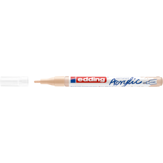 Akrila marķieris Edding 5300 1-2mm, konisks, bēšs